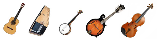 Musical Instruments in Banner Format