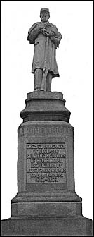 The Civil War Monument in Oak Hill Cemetery